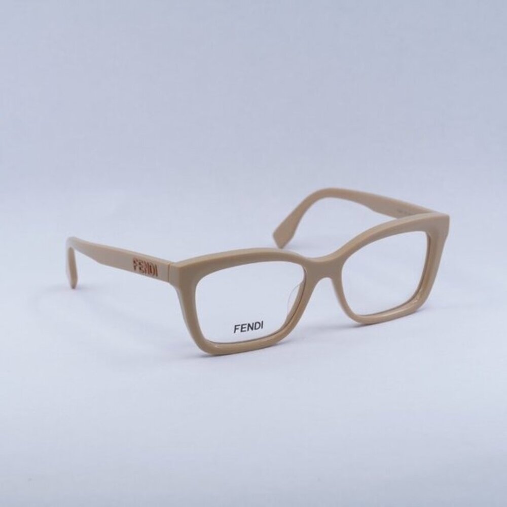 Fendi FE50057I 057 Eyeglasses Beige 52mm Cat Eye Frame - Picture 6 of 10